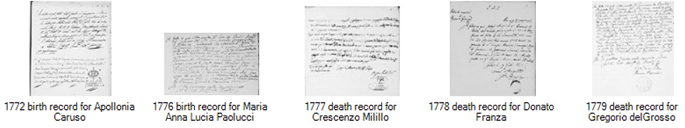 I love Italian vital records!